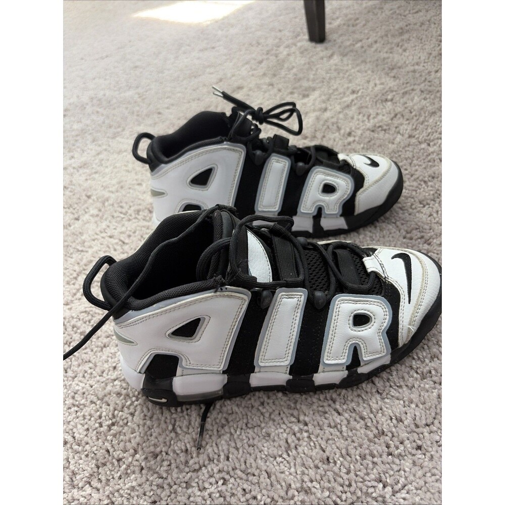 Nike Air More Uptempo Cobalt Bliss Black White DQS200-001 Size 5.5Y/ Women 7